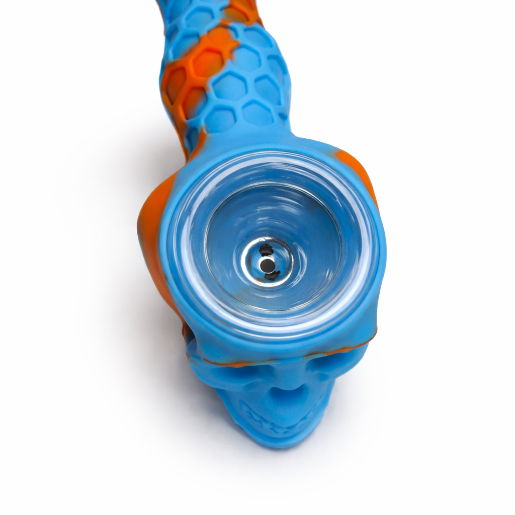 4.5" Skull Head Silicone pipe