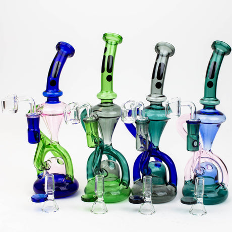 ONE Glass Bong Infyniti | 10" Glass 2-in-1 recycler ( GP1933 ) Infyniti | 10" Glass 2-in-1 recycler ( GP1933 )