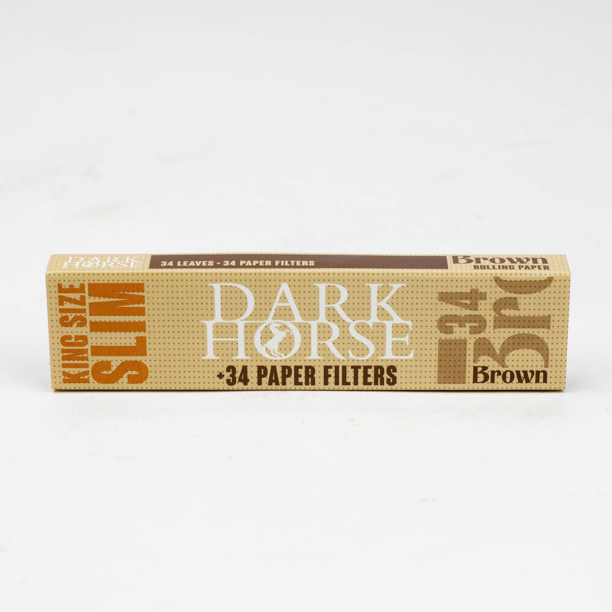 Rolling Paper DARK HORSE king slim BROWN Paper + Filters - 24 packs