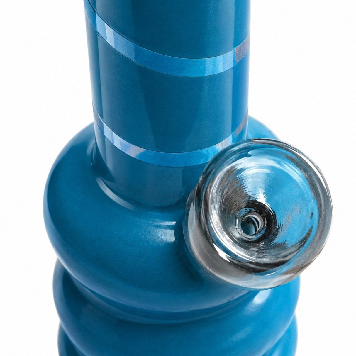 6" Coloured Glass Bubble Water Pipe