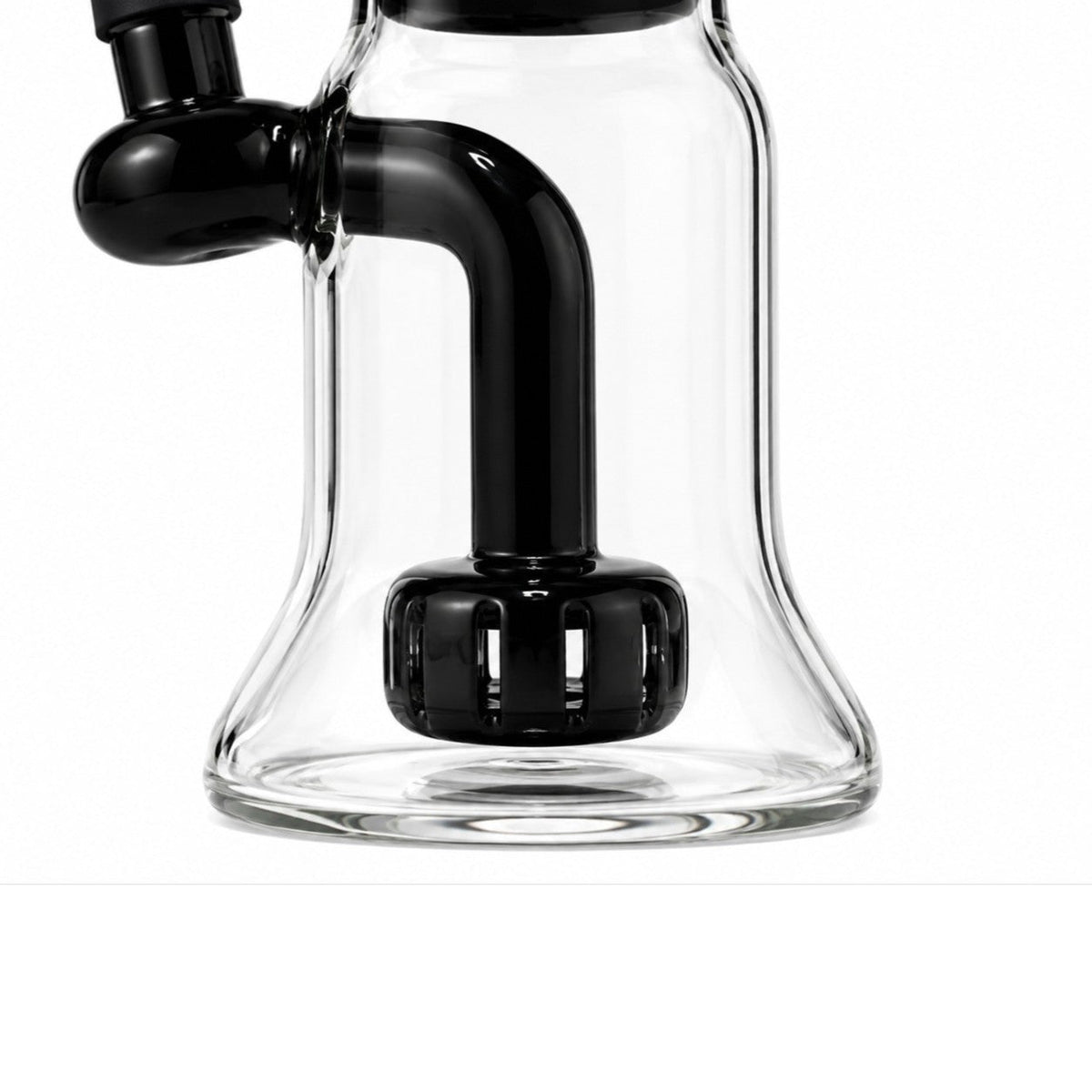 Pipe à dab en verre Circ Perc 8" avec touches de couleur