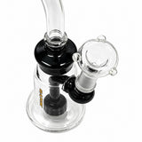 Pipe à dab en verre Circ Perc 8" avec touches de couleur