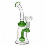 Pipe à dab en verre Circ Perc 8" avec touches de couleur