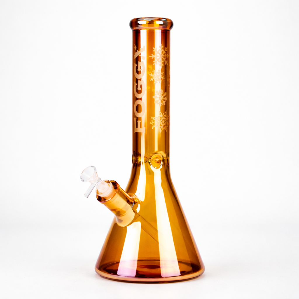 FOGGX 14" Thick Glass Beaker Bong with Logo