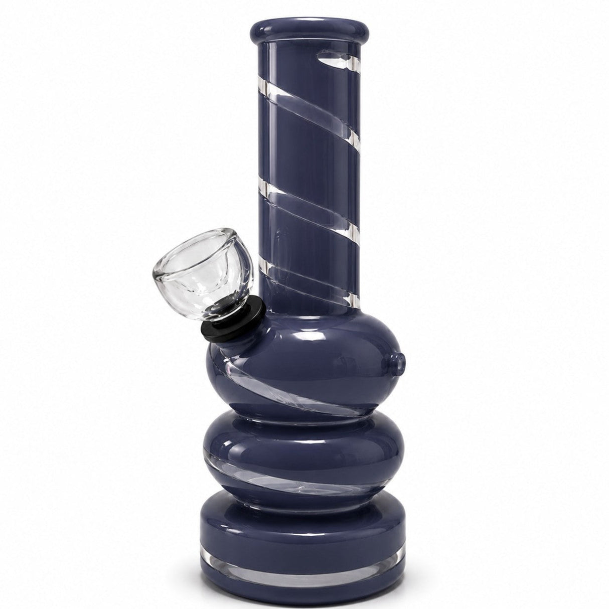 6" Coloured Glass Bubble Water Pipe