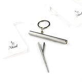 Xhaal Inc Tube Silver Joint Case with Keychain & Pouch Silver Joint Case with Keychain & Pouch