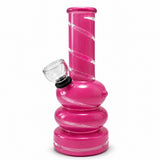 6" Coloured Glass Bubble Water Pipe