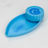 Plastic Grinder with mini leaf shape tray Box of 12