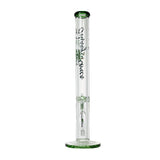 Johnny Green | 24″ 9mm Straight Tube with Grid Percolator Slide – Green (MJG-015)