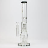 17.5" H2O glass water bong with shower head percolator [H2O-5003]