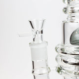 21" H2O  Dual percolator glass water bong [H2O-5004]