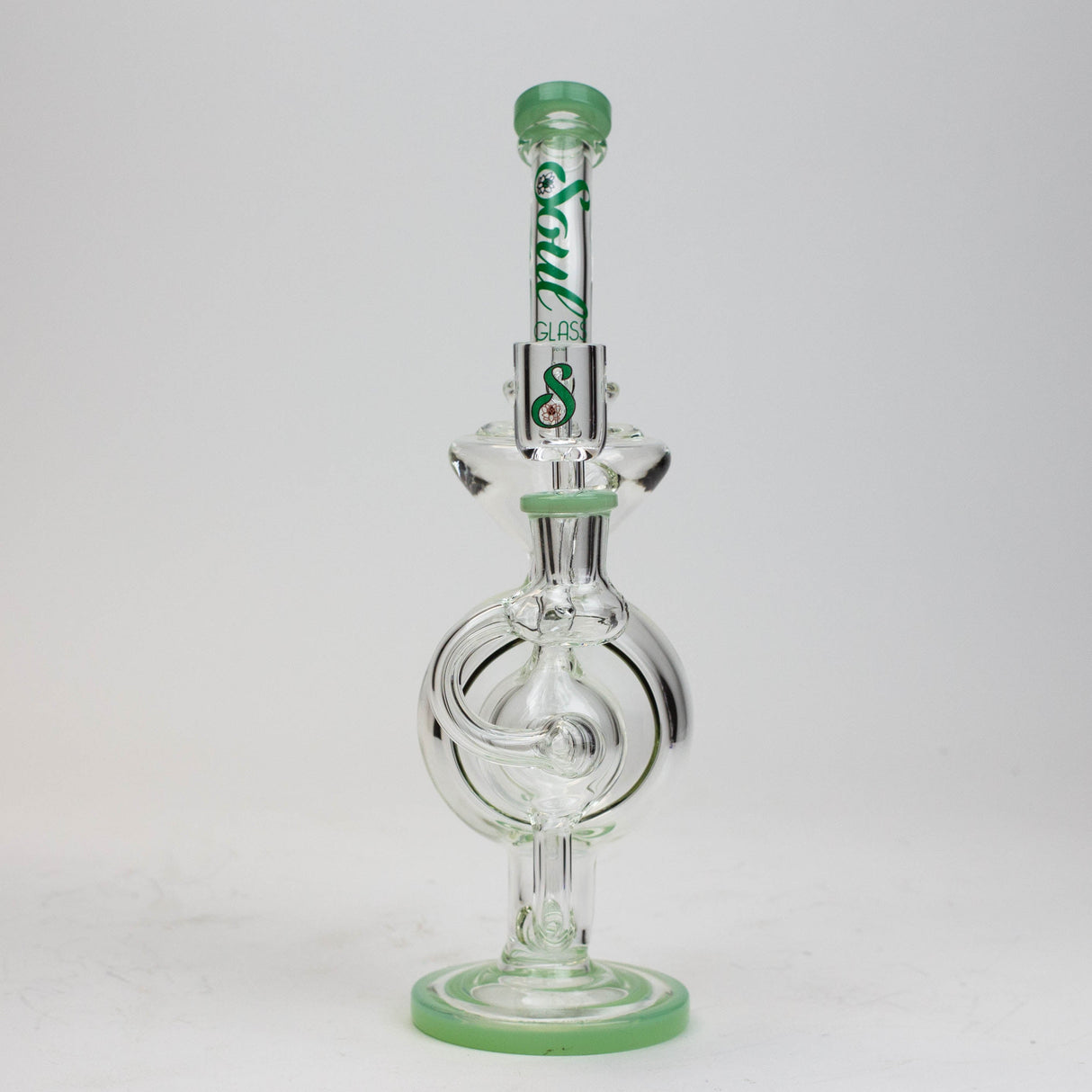SOUL Glass 9" Recycler Bong & Dab Rig