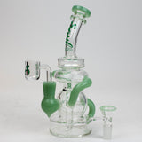SOUL Glass 8" Recycler Bong – 2-in-1 Dab Rig & Flower Bong