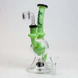SOUL Glass 8" Tire Diffuser Recycler Bong – 2-in-1 Dab Rig