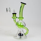 SOUL Glass 8" Tire Diffuser Recycler Bong – 2-in-1 Dab Rig