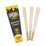 Pop Cones | Paquet de 3 cônes pré-roulés King Size avec embout aromatisé, présentoir de 24
