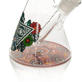Smoking Cat Distribution Glass Bong Red Eye Glass® | 10" Sugar Skull Glow-in-the-Dark Water Pipe [REG160] Red Eye Glass® | 10" Sugar Skull Glow-in-the-Dark Water Pipe [REG160]