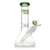 Red Eye Glass 8" Beaker Bong with Ice Catcher & Gift Box