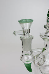 SOUL Glass 9.5" Double Sphere Recycler Bong – 2-in-1 Dab Rig