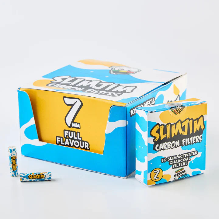 Slimjim Splash 7 mm Carbon Filters - 20 Pack Box