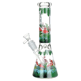 Pulsar® 10" Flamingo Beaker Bong with Ice Catcher